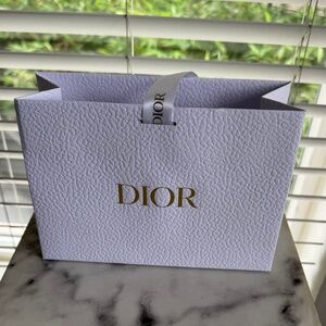 Dior Small Shopping & Gift Bag with Ribbon Tie Handles
